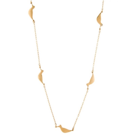 KATE SPADE • Gold Piper Bird Long Necklace - Picture 1 of 9